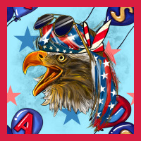 Mullet Eagle With Balloon Seamless Pattern Premium Hoodie | Teevron