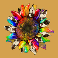 Tie Dye Sunflower With Cowhide Urban Hoodie | Teevron