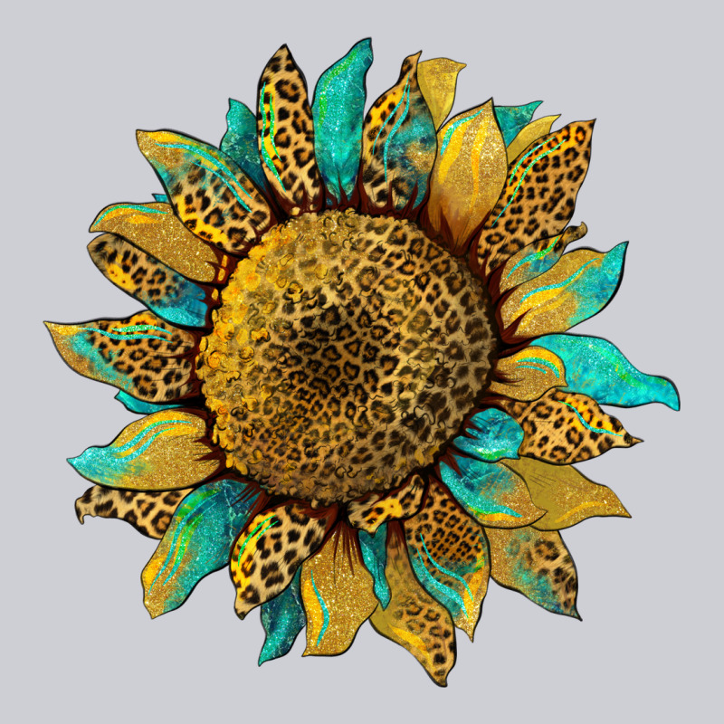 Sunflower With Leopard And Turquoise Urban Hoodie by Artiststas | Teevron
