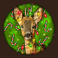 Red Brocket Deer Christmas Heavy Core Tee | Teevron