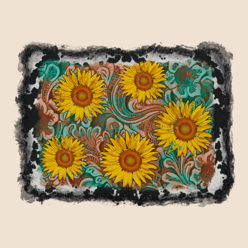 Leather Sunflower Background Urban Hoodie by AdoDesignShop | Teevron