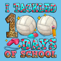 I Tackled 100 Days Of School Volleyball Premium Sweatshirt | Teevron