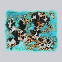 Turquoise Cowhide Leopard Background Urban Hoodie | Teevron