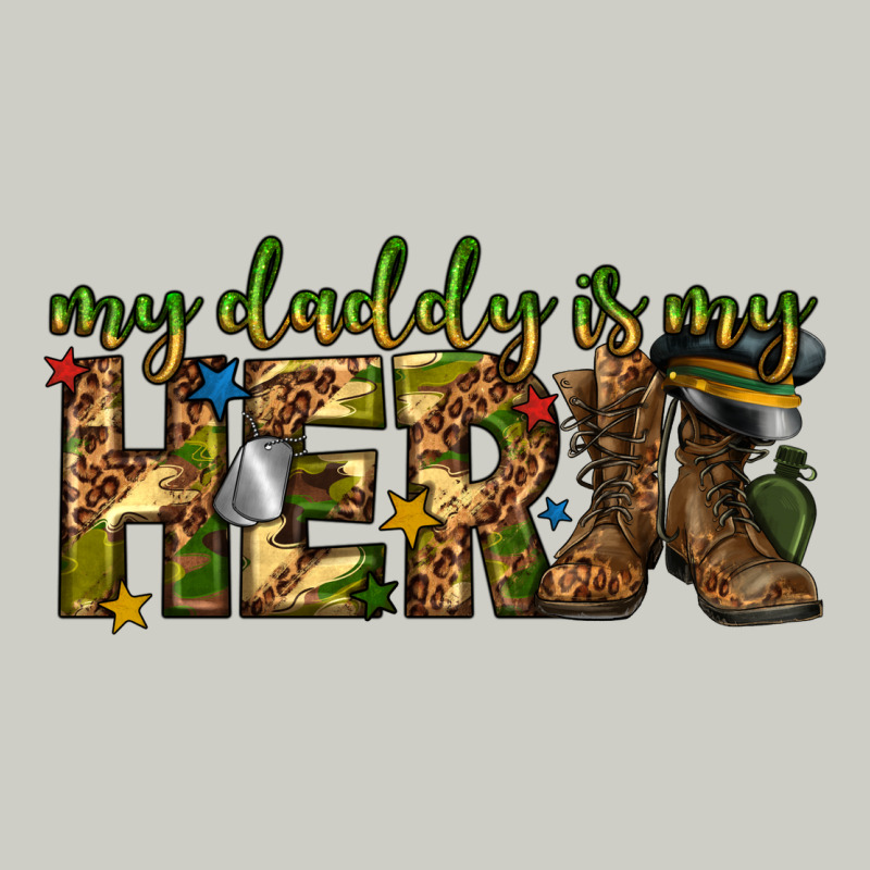 My Daddy Is My Hero Army Western Heavyweight Hoodie by texasbilliewilder | Teevron