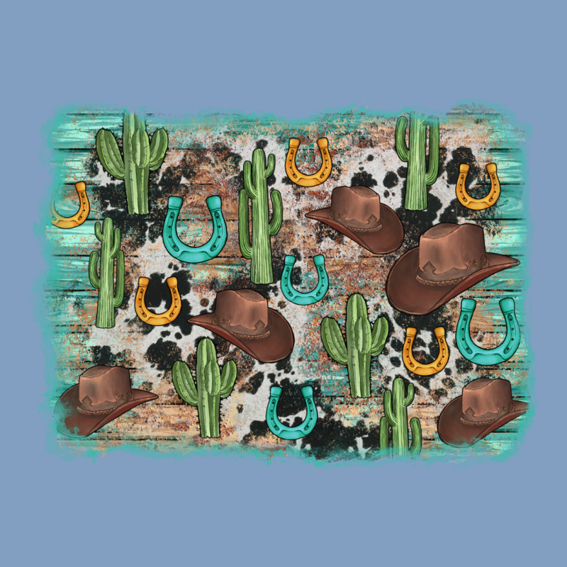 Cactus Cowboy Hat Background Urban Hoodie by AdoDesignShop | Teevron