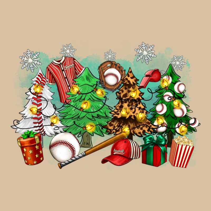 Christmas Trees With Baseball Heavyweight Hoodie by Zillion Design Studio | Teevron