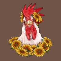 Rooster Head With Sunflowers Premium Sweatshirt | Teevron