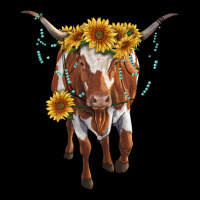 Longhorn Cow With Sunflowers Premium Sweatshirt | Teevron