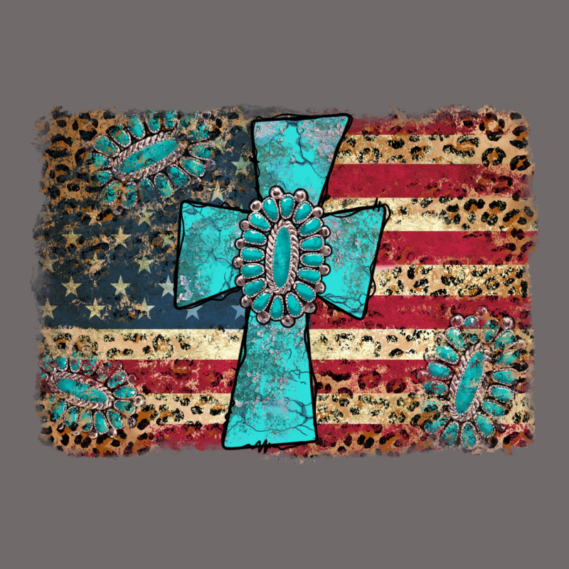 Flag And Turquoise Cross Urban Hoodie by AdoDesignShop | Teevron