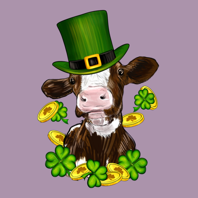 St Patricks Day Cow Heavyweight Hoodie by RanaPortraitStore | Teevron