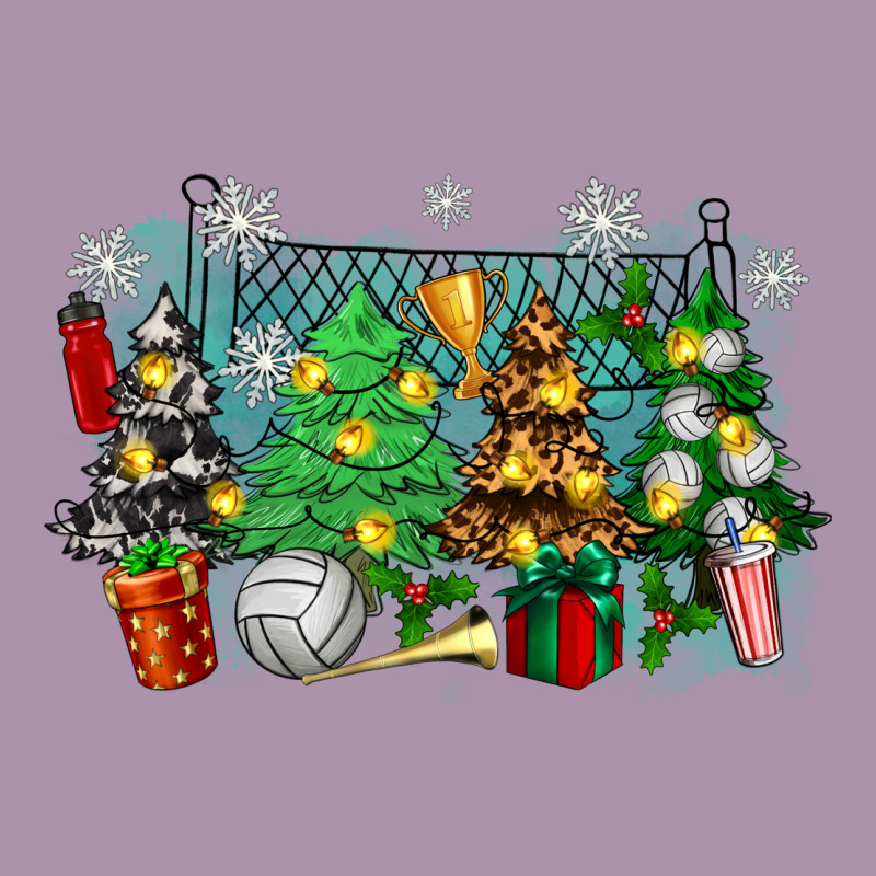 Christmas Trees With Volleyball Heavyweight Hoodie by Zillion Design Studio | Teevron
