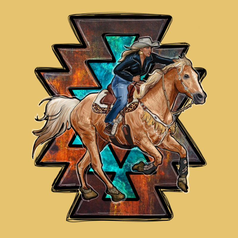Cowgirl With Aztec Premium Sweatshirt by RanaPortraitStore | Teevron