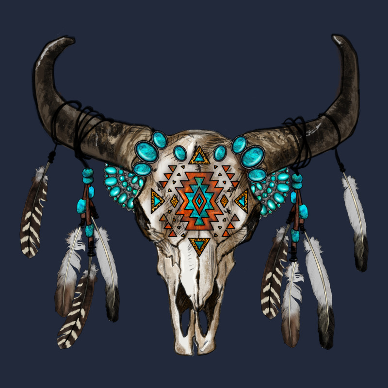Boho Bull Skull Premium Sweatshirt by RanaPortraitStore | Teevron