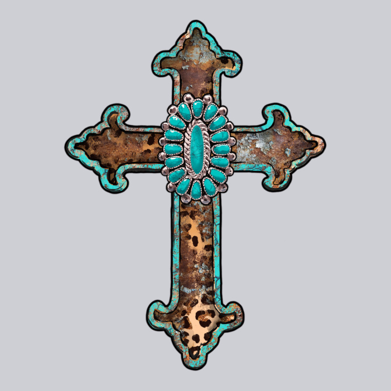 Turquoise Cross Urban Hoodie by AdoDesignShop | Teevron