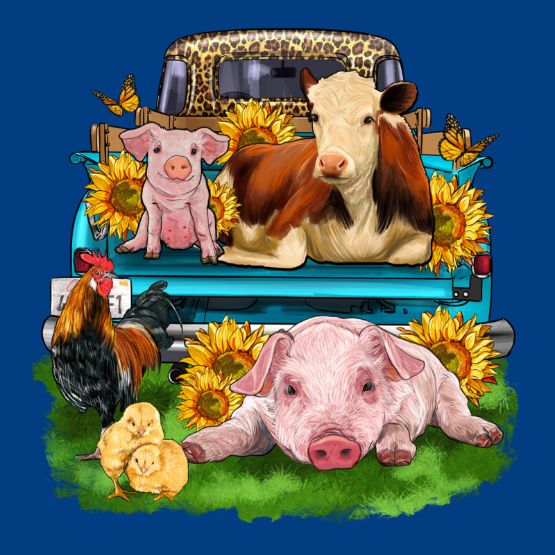 Farm Truck Animals Premium Sweatshirt by Zillion Design Studio | Teevron