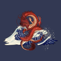 Asian Dragon And Ocean Waves Heavyweight Hoodie | Teevron