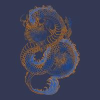 Blue And Orange Dragon Heavyweight Hoodie | Teevron