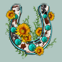 Cowhide Sunflower Horseshoe Premium Sweatshirt | Teevron