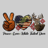 Peace Love White Tailed Deer Premium Tee | Teevron