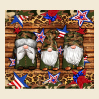Camouflage Gnomes American Flag Star Leopard Premium Hoodie | Teevron