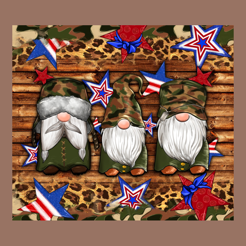 Camouflage Gnomes American Flag Star Leopard Premium Hoodie by Artiststas | Teevron