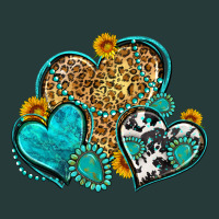 Western Turquoise Hearts Premium Sweatshirt | Teevron