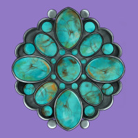 Turquoise Gemstone Urban Hoodie | Teevron