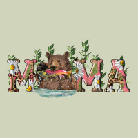 Mama With Bear And Daisy Heavyweight Hoodie | Teevron