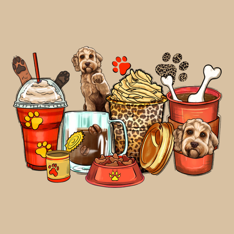 Labradoodle Coffee Cups Heavyweight Hoodie by Zillion Design Studio | Teevron