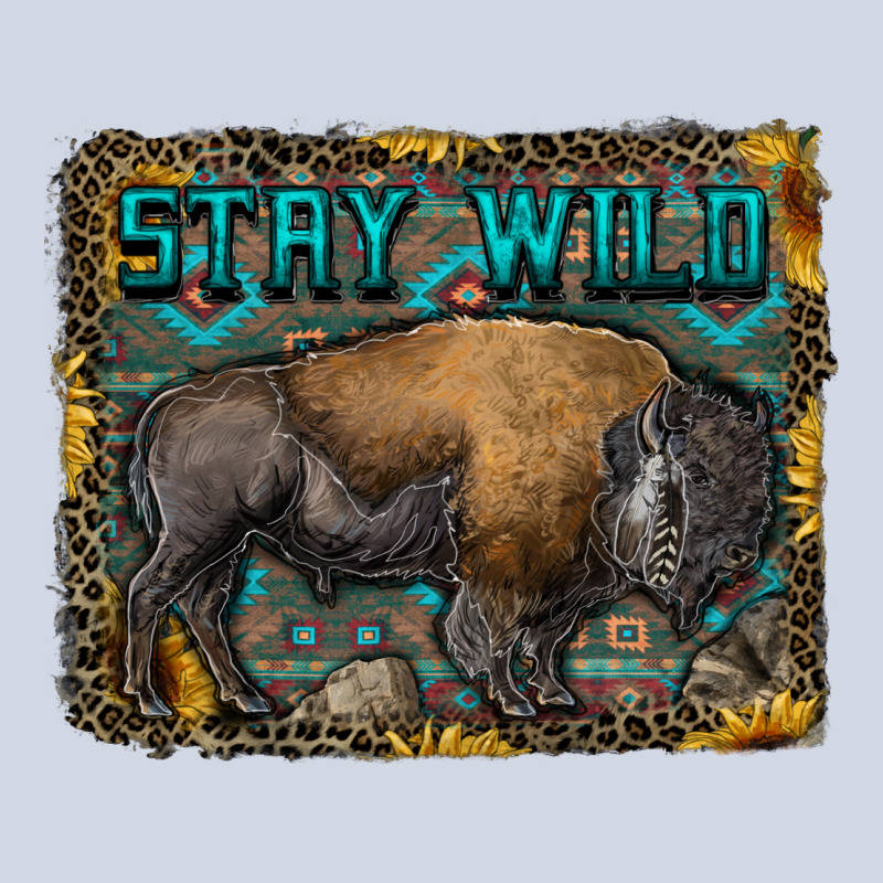 Stay Wild Aztec Bison Premium Sweatshirt by RanaPortraitStore | Teevron