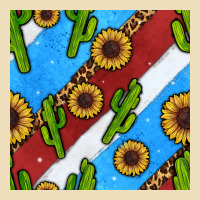 Western 4th Of July Seamless Pattern Premium Hoodie | Teevron