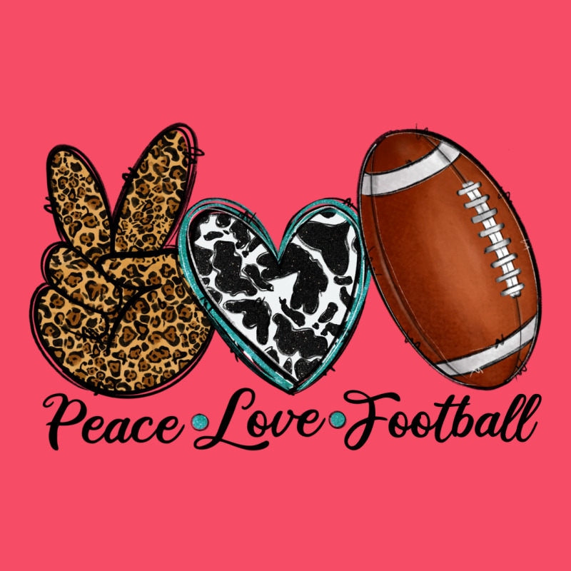 Peace Love Football Premium Sweatshirt by RanaPortraitStore | Teevron