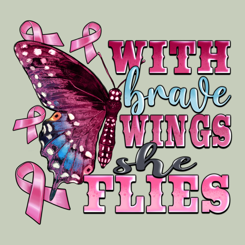 With Brave Wings She Flies Ladies Tee by BarkalooDesign | Teevron