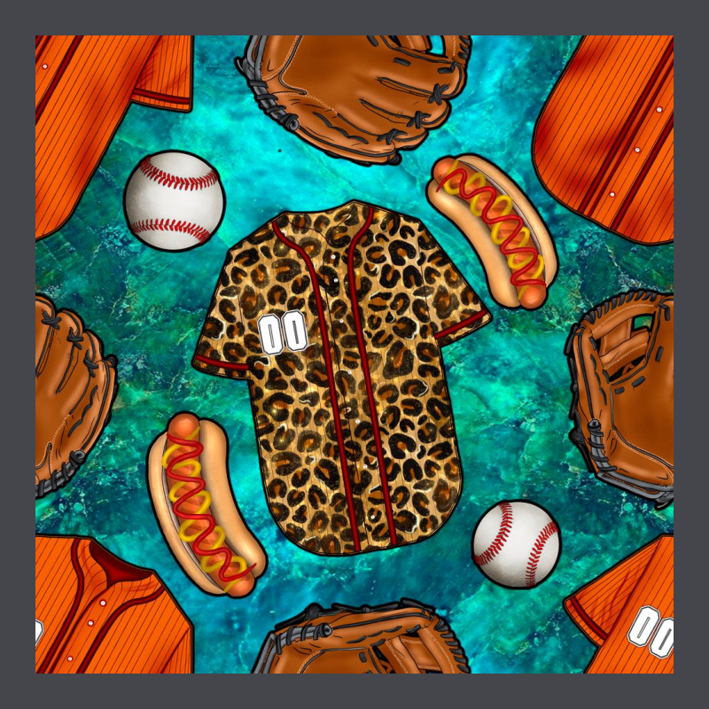 Baseball Leopard Uniform And Hotdog With Gemstone Seamless Pattern Classic Tee by BundleAndBundleShop | Teevron