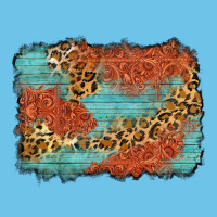 Western Leopard Tooled Leather Background Premium Sweatshirt | Teevron