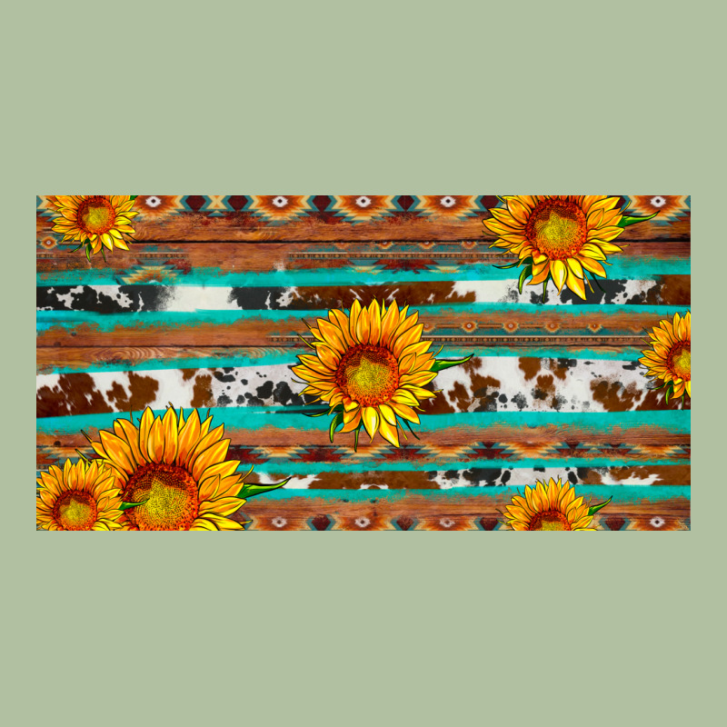 Aztec Sunflower Cowhide License Plate Urban Hoodie by Artiststas | Teevron