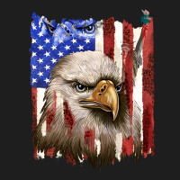 Usa Flag With Eagle Head Heavyweight Hoodie | Teevron