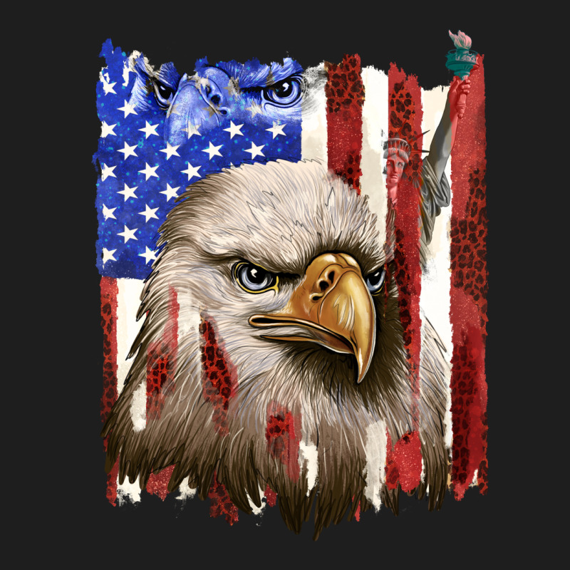 Usa Flag With Eagle Head Heavyweight Hoodie by texasbilliewilder | Teevron