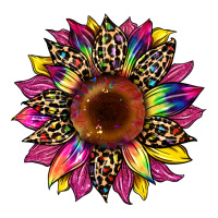 tie dye leopard sunflower | Teevron
