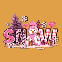 Pink Snowman And Snow Premium Hoodie | Teevron