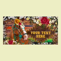 (preview)western Turquoise Gemstone Horse Cowhide Leopard Floral Backg Urban Hoodie | Teevron
