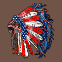 American Flag Indian Headdress Premium Sweatshirt | Teevron