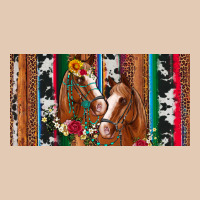 Western Horses Gemstone Horse Cowhide Leopard Floral Background Licens Urban Hoodie | Teevron