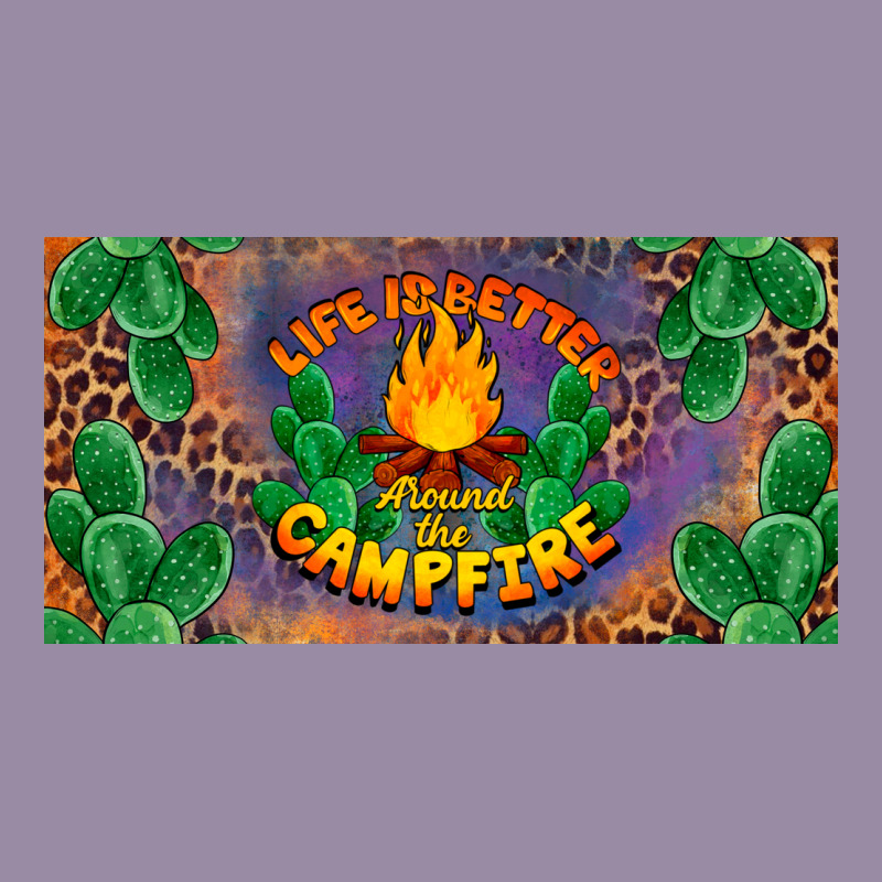 Life Is Better Around The Campfire License Plate Classic Tee by BarkalooDesign | Teevron