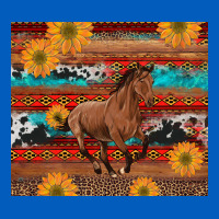 Western Horse And Sunflowers Cowhide Leopard With Aztec Urban Hoodie | Teevron