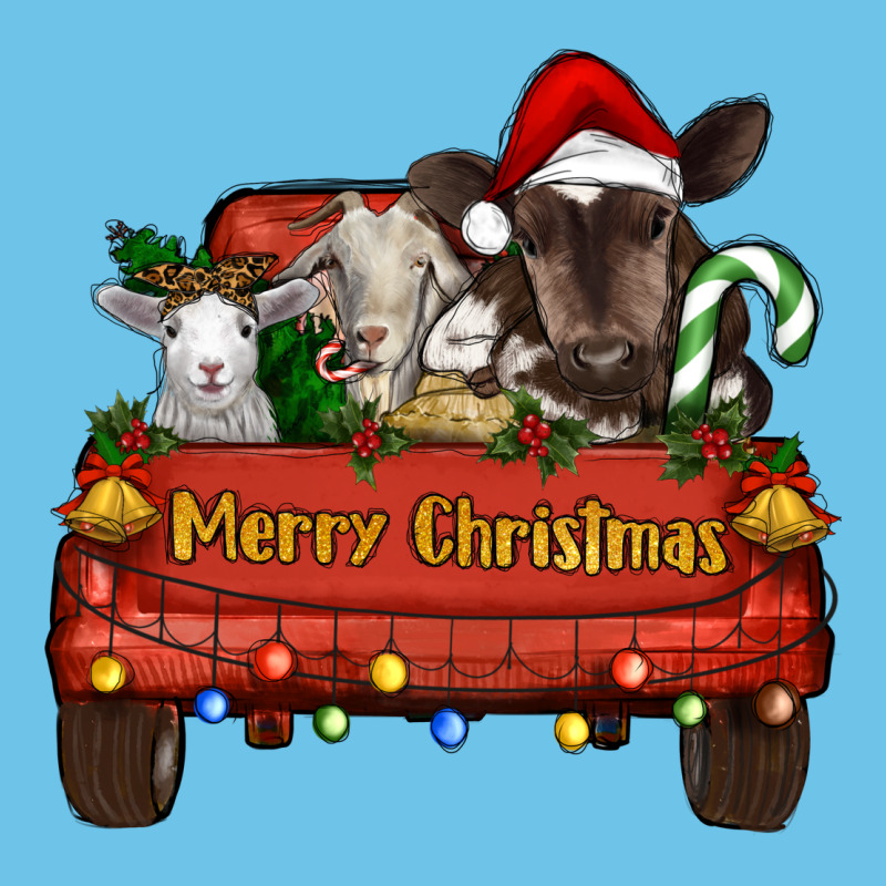 Merry Christmas Truck Animals Premium Sweatshirt by RanaPortraitStore | Teevron