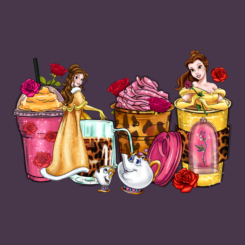 Princess Cartoon Coffee Cups Heavyweight Hoodie by Zillion Design Studio | Teevron