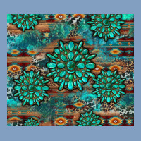 Gemstone Turquoises Aztec Leopard Cowhide Urban Hoodie | Teevron