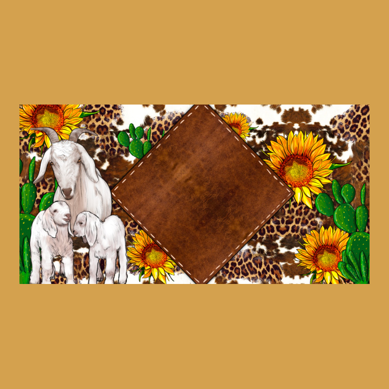 Baby Goats And Sunflower And Cactus With Cowhide License Plate Urban Hoodie by Artiststas | Teevron