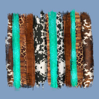 Western Cowhide Wood And Turquoise Glitter Brushstrokes Urban Hoodie | Teevron